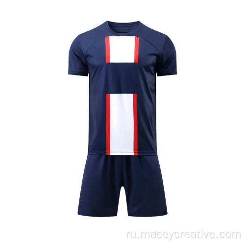 Комплекты для тренировочных наборов шорт -рубашки устанавливают футбольную форму